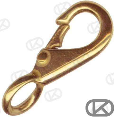 MOSQUETON BRONCE FIJO  73MM (10)